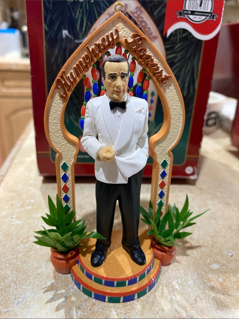 1999 Humphrey Bogart Carlton Cards 100th Anniversary Ornament W/box